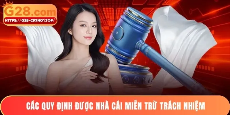 Các quy định được nhà cái miễn trừ trách nhiệm